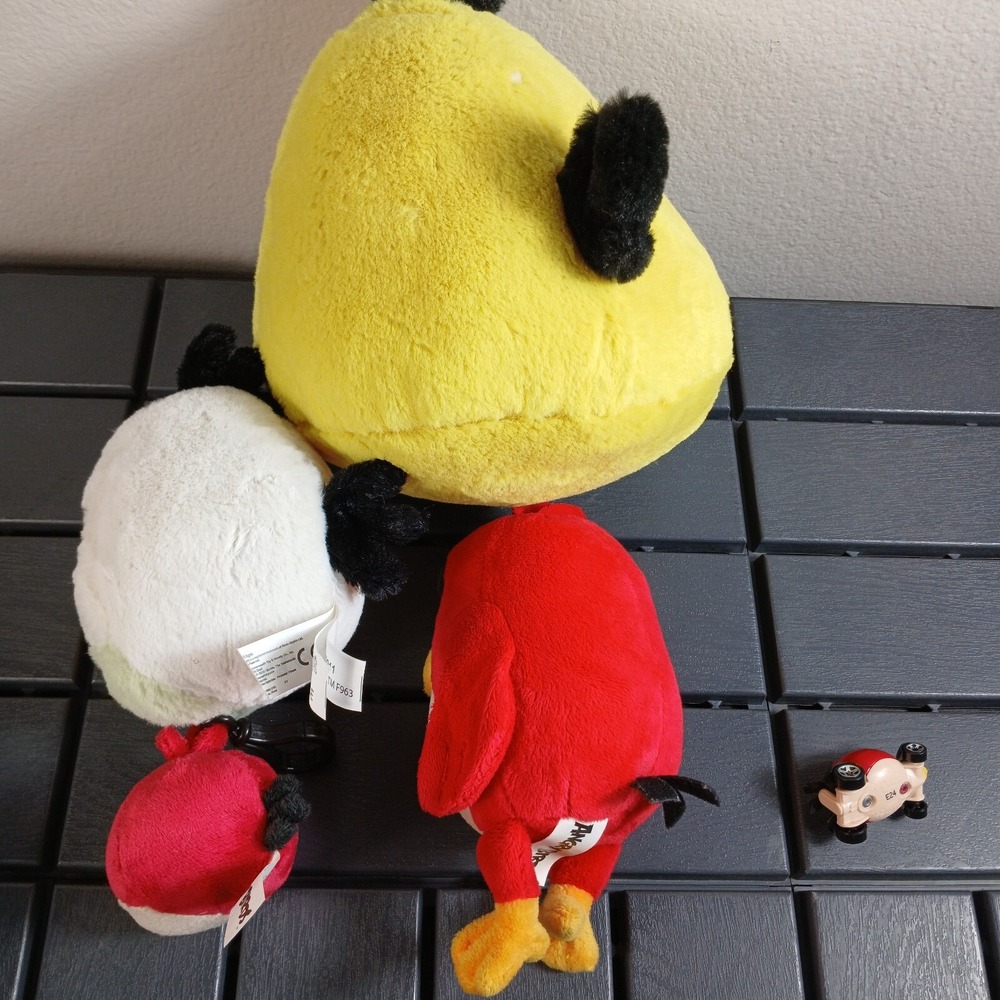 Lot of 5 Angry Birds Plush Toys, Car – Official Rovio Jazwares – Rare Bundle PL4 - Picture 8 of 9